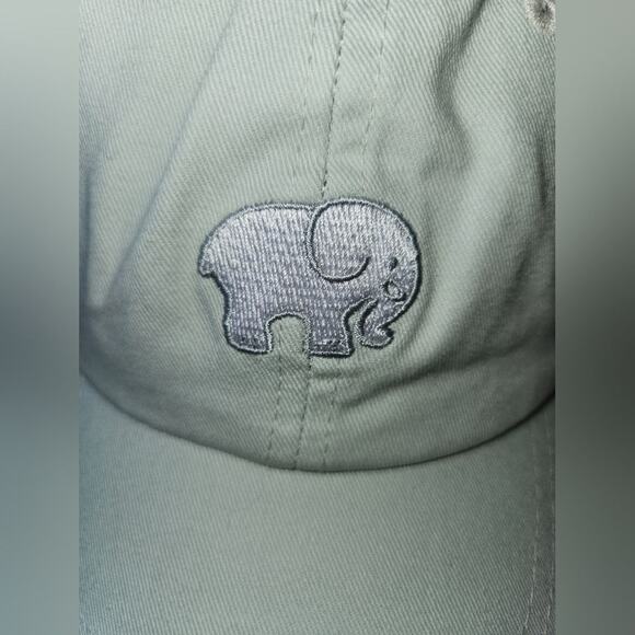 Ivory‎ Ella Elephant Logo Baseball Cap Hat Adjustable Mint Green Cotton - Picture 7 of 7